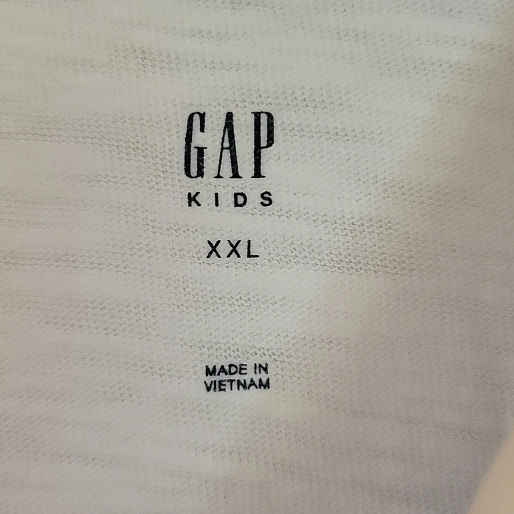 Gap striped team player white blue burgandy polo xxl